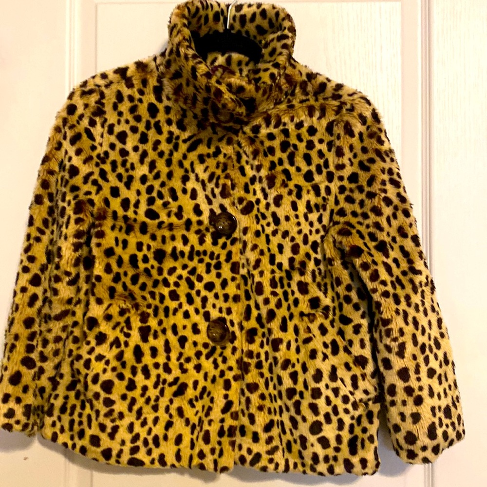 American Rag faux leopard coat